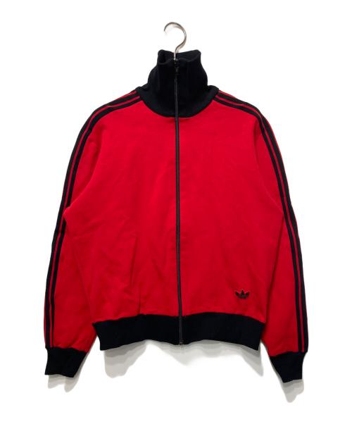adidas（アディダス）adidas (アディダス) トラックジャケット レッド×ブラック サイズ:1の古着・服飾アイテム