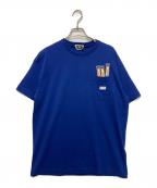 KITHキス）の古着「Yoku Moku ポケットティー」｜ブルー