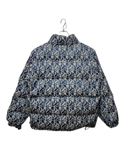 SUPREME（シュプリーム）SUPREME (シュプリーム) Fuck Jacquard Puffy Jacket ブルー サイズ:Mの古着・服飾アイテム