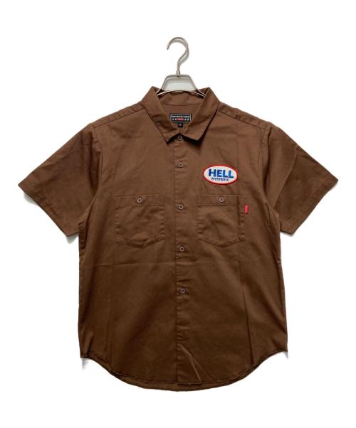 SUPREME（シュプリーム）Supreme (シュプリーム) Hysteric Glamour (ヒステリックグラマー) S/S Work Shirt ブラウン サイズ:Sの古着・服飾アイテム