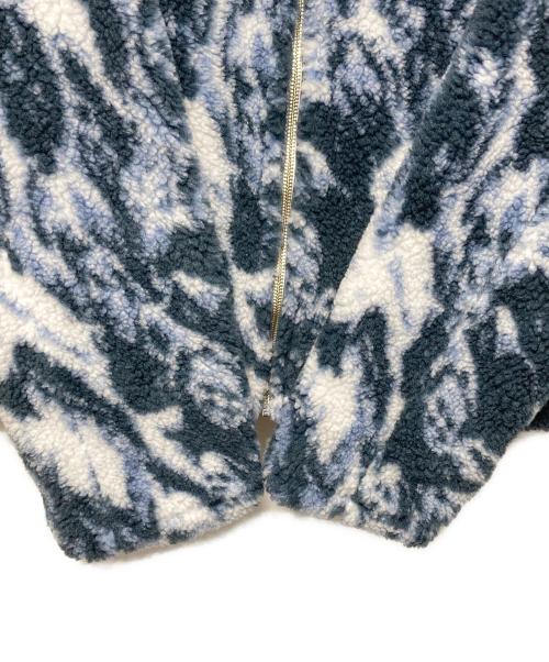 AFB（エーエフビー）AFB (エーエフビー) 1969 Print Boa Jacket ブルー サイズ:Ｍの古着・服飾アイテム