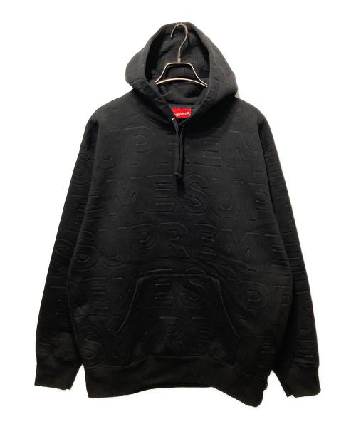 SUPREME（シュプリーム）SUPREME (シュプリーム) Embossed Logo Hooded Sweatshirt ブラック サイズ:Ｌの古着・服飾アイテム