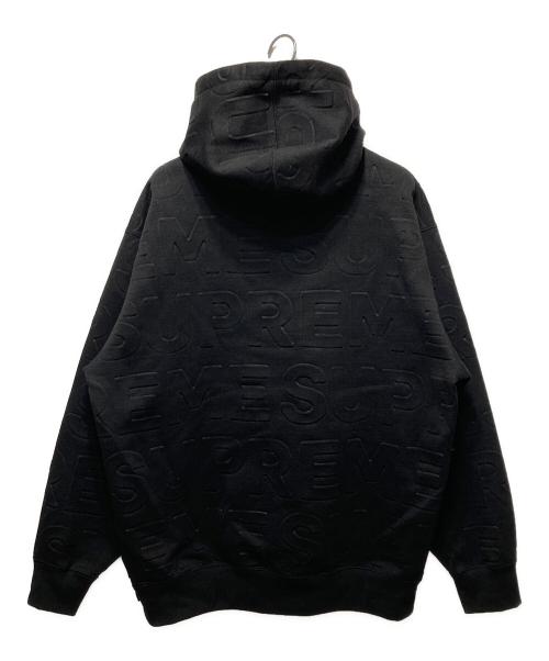 SUPREME（シュプリーム）SUPREME (シュプリーム) Embossed Logo Hooded Sweatshirt ブラック サイズ:Ｌの古着・服飾アイテム