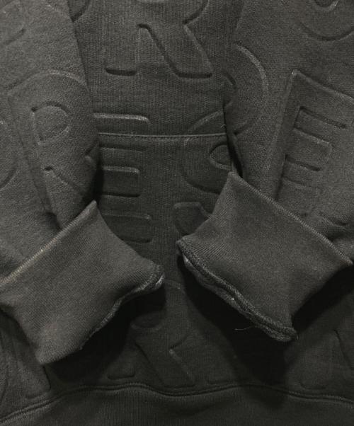 SUPREME（シュプリーム）SUPREME (シュプリーム) Embossed Logo Hooded Sweatshirt ブラック サイズ:Ｌの古着・服飾アイテム