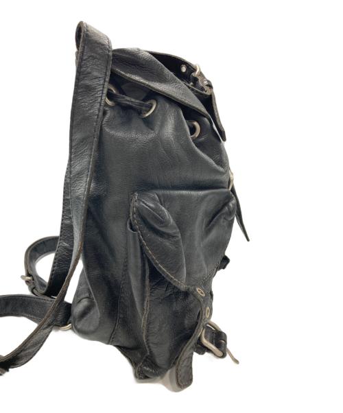 MIU MIU（ミュウミュウ）MIU MIU (ミュウミュウ) レザーミニリュック ブラックの古着・服飾アイテム