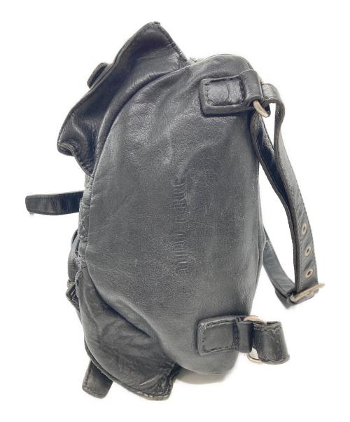 MIU MIU（ミュウミュウ）MIU MIU (ミュウミュウ) レザーミニリュック ブラックの古着・服飾アイテム