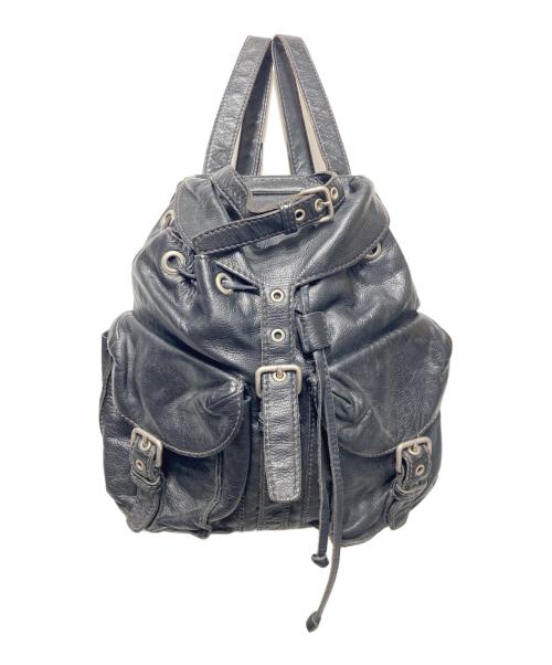 MIU MIU（ミュウミュウ）MIU MIU (ミュウミュウ) レザーミニリュック ブラックの古着・服飾アイテム