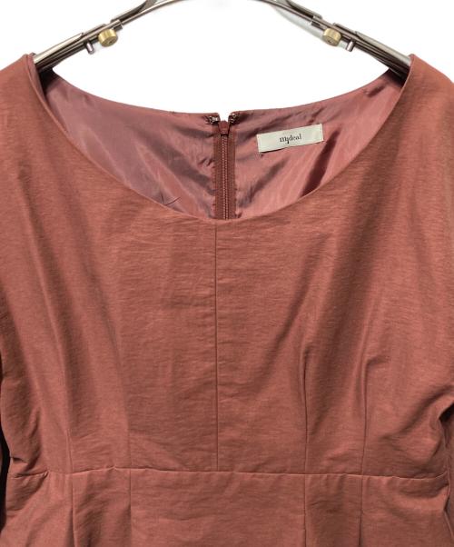 mideal（マイディール）mideal (マイディール) ballon sleeve onepiece ブラウン サイズ:freeの古着・服飾アイテム