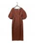 mideal（マイディール）の古着「ballon sleeve onepiece」｜ブラウン