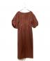 mideal (マイディール) ballon sleeve onepiece ブラウン サイズ:free：5000円