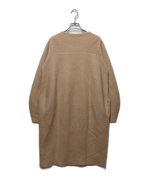 DRAWER（ドゥロワー）Drawer (ドゥロワー) クルーネックワンピース ベージュ サイズ:Freeの古着・服飾アイテム