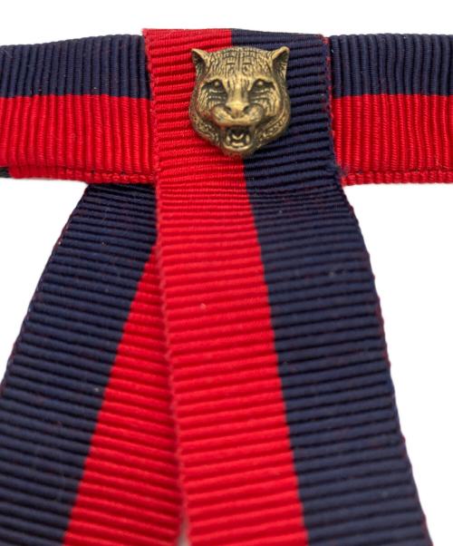 GUCCI（グッチ）GUCCI (グッチ) 蝶ネクタイ レッド×ネイビーの古着・服飾アイテム