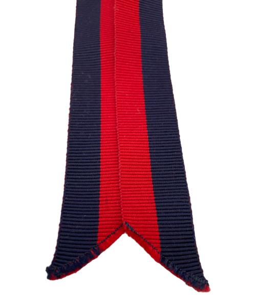 GUCCI（グッチ）GUCCI (グッチ) 蝶ネクタイ レッド×ネイビーの古着・服飾アイテム