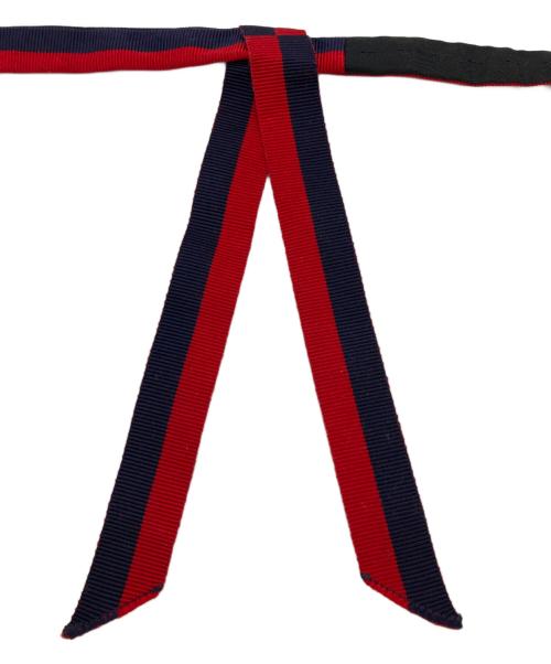 GUCCI（グッチ）GUCCI (グッチ) 蝶ネクタイ レッド×ネイビーの古着・服飾アイテム