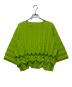 me ISSEY MIYAKE (ミーイッセイ ミヤケ) プリーツブラウス 黄緑 サイズ:なし：15000円