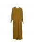Curensology（カレンソロジー）の古着「ワイドギャザーワンピース」｜マスタード