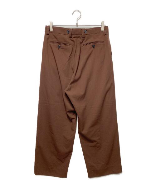 AMBERGLEAM（アンバーグリーム）AMBERGLEAM (アンバーグリーム) タックパンツ ブラウン サイズ:XLの古着・服飾アイテム