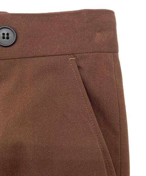 AMBERGLEAM（アンバーグリーム）AMBERGLEAM (アンバーグリーム) タックパンツ ブラウン サイズ:XLの古着・服飾アイテム