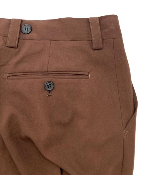 AMBERGLEAM（アンバーグリーム）AMBERGLEAM (アンバーグリーム) タックパンツ ブラウン サイズ:XLの古着・服飾アイテム