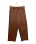 AMBERGLEAM（アンバーグリーム）の古着「タックパンツ」｜ブラウン