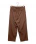 AMBERGLEAM (アンバーグリーム) タックパンツ ブラウン サイズ:XL：6000円