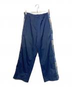 KUONクオン）の古着「SALT SHRUNK NYLON TRACK PANTS BORO」｜ネイビー