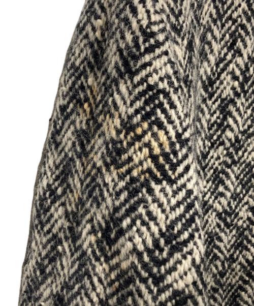 MIU MIU（ミュウミュウ）MIU MIU (ミュウミュウ) ツイードレザーコート ベージュ サイズ:38の古着・服飾アイテム