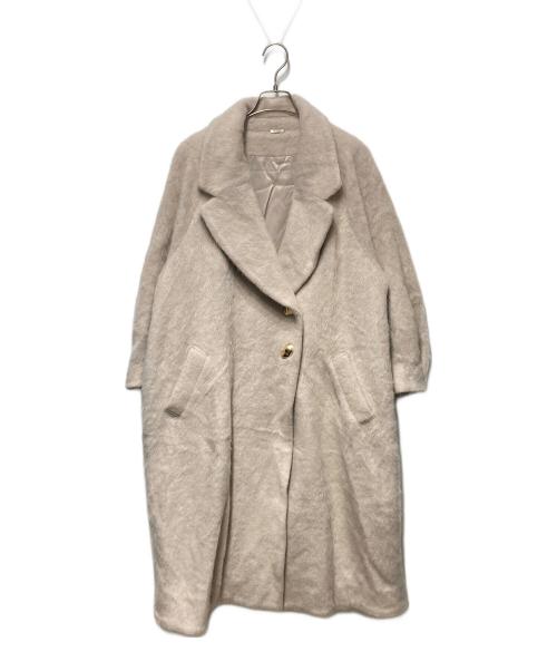 Snidel（スナイデル）Snidel (スナイデル) シャギーロングコート ベージュの古着・服飾アイテム