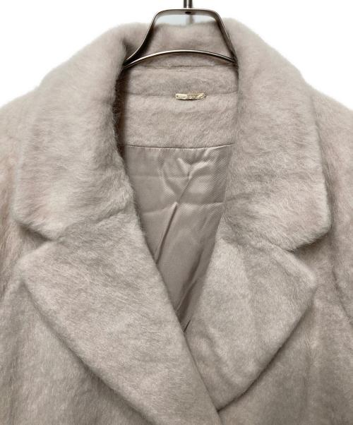 Snidel（スナイデル）Snidel (スナイデル) シャギーロングコート ベージュの古着・服飾アイテム