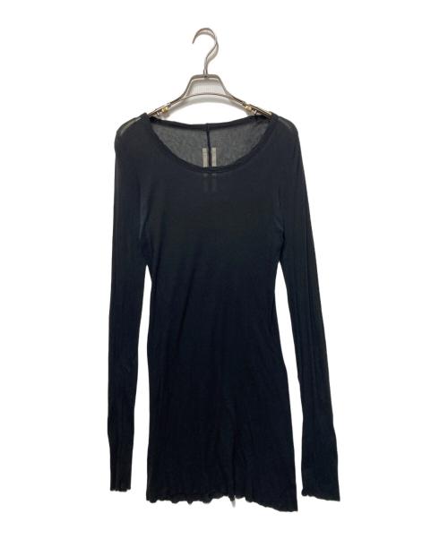 RICK OWENS（リックオウエンス）RICK OWENS (リックオウエンス) ロングスリーブカットソー ブラック サイズ:Sの古着・服飾アイテム