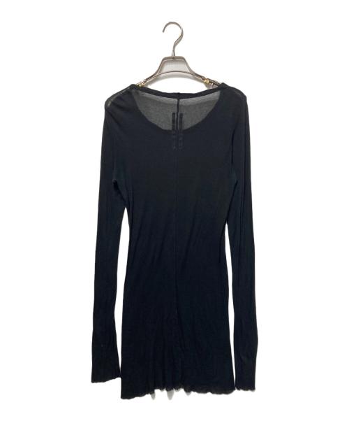 RICK OWENS（リックオウエンス）RICK OWENS (リックオウエンス) ロングスリーブカットソー ブラック サイズ:Sの古着・服飾アイテム