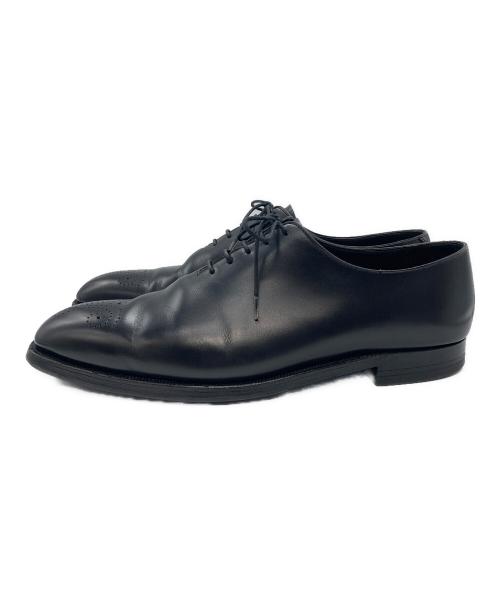 Crockett & Jones（クロケット＆ジョーンズ）Crockett & Jones (クロケット＆ジョーンズ) メダリオントゥ ホールカット シューズ ブラック サイズ:7　2/1の古着・服飾アイテム