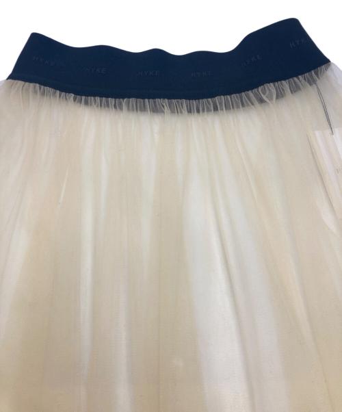 HYKE（ハイク）HYKE (ハイク) チュールスカート ベージュ サイズ:1の古着・服飾アイテム