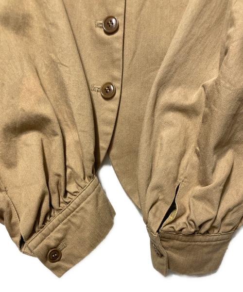 nest Robe（ネストローブ）nest Robe (ネストローブ) ノーカラージャケット ベージュ サイズ:freeの古着・服飾アイテム