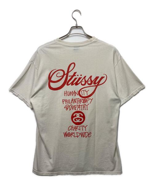 stussy（ステューシー）stussy (ステューシー) 2005チャリティーTシャツ ホワイト サイズ:Lの古着・服飾アイテム