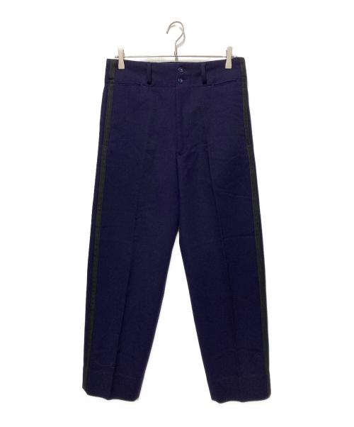 Y's for men（ワイズフォーメン）Y's for men (ワイズフォーメン) サスペンダーボタン付サイドラインウールスラックス パープル サイズ:Ｓの古着・服飾アイテム