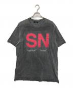 UNDERCOVERアンダーカバー）の古着「SN USED TEE」｜チャコールグレー