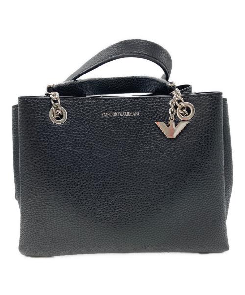 EMPORIO ARMANI（エンポリオアルマーニ）EMPORIO ARMANI (エンポリオアルマーニ) 2WAYバッグ ブラックの古着・服飾アイテム