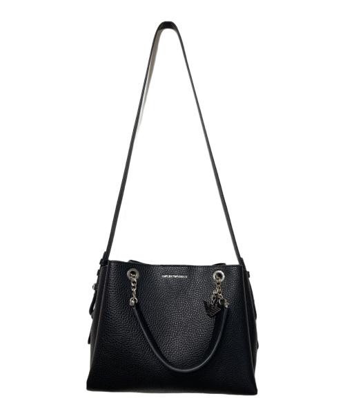 EMPORIO ARMANI（エンポリオアルマーニ）EMPORIO ARMANI (エンポリオアルマーニ) 2WAYバッグ ブラックの古着・服飾アイテム