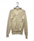 COMME des GARCONSコムデギャルソン）の古着「ステッチデザインウールカーディガン」｜アイボリー