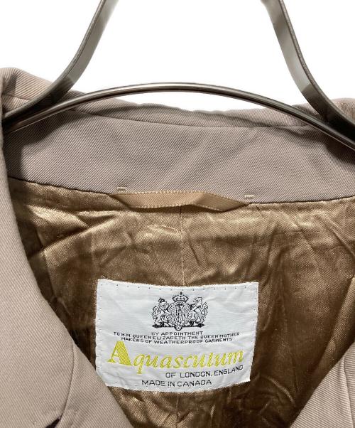 Aquascutum（アクアスキュータム）Aquascutum (アクアスキュータム) 70sステンカラーコート ベージュ サイズ:不明の古着・服飾アイテム