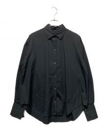 allureville（アルアバイル）の古着「コットンデザインスリーブブラウス」｜ブラック