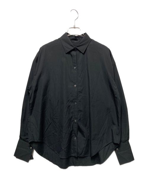 allureville（アルアバイル）allureville (アルアバイル) コットンデザインスリーブブラウス ブラック サイズ:2の古着・服飾アイテム