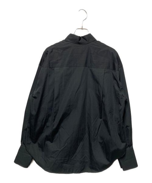 allureville（アルアバイル）allureville (アルアバイル) コットンデザインスリーブブラウス ブラック サイズ:2の古着・服飾アイテム