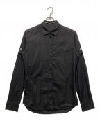 ANN DEMEULEMEESTERアンドゥムルメステール）の古着「ロングスリーブシャツ」｜ブラック