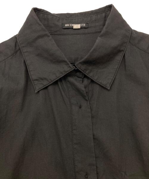ANN DEMEULEMEESTER（アンドゥムルメステール）ANN DEMEULEMEESTER (アンドゥムルメステール) ロングスリーブシャツ ブラック サイズ:XXSの古着・服飾アイテム