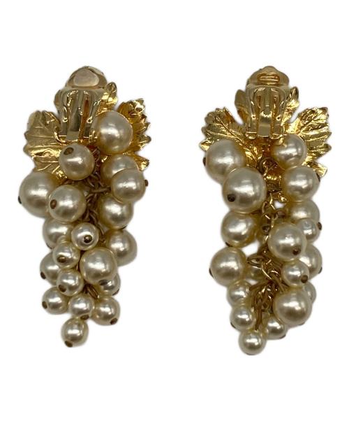 Christian Dior（クリスチャン ディオール）Christian Dior (クリスチャン ディオール) ブドウモチーフ ヴィンテージイヤリング ゴールドの古着・服飾アイテム