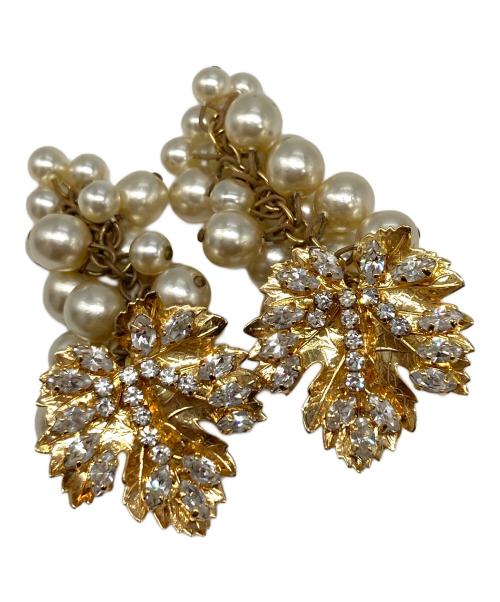 Christian Dior（クリスチャン ディオール）Christian Dior (クリスチャン ディオール) ブドウモチーフ ヴィンテージイヤリング ゴールドの古着・服飾アイテム