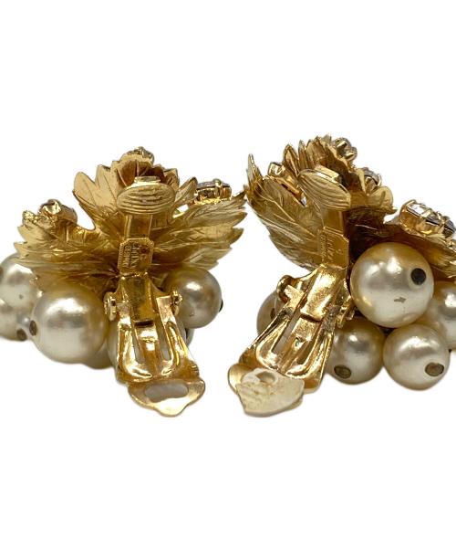 Christian Dior（クリスチャン ディオール）Christian Dior (クリスチャン ディオール) ブドウモチーフ ヴィンテージイヤリング ゴールドの古着・服飾アイテム