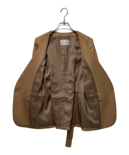 BEIGE（ベイジ）BEIGE (ベイジ) ノーカラージャケット ベージュ サイズ:2の古着・服飾アイテム